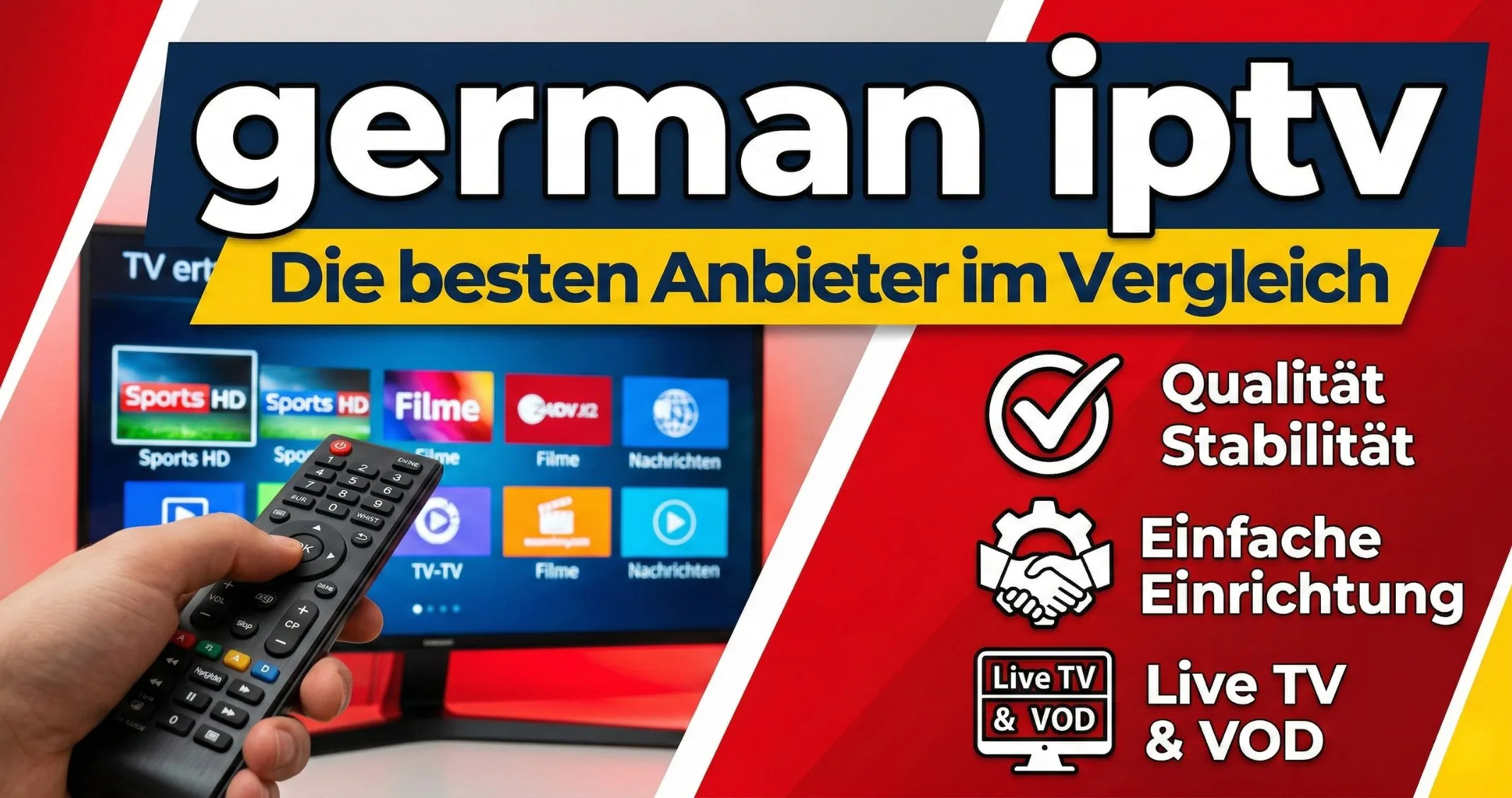 German IPTV: Die besten Anbieter im Vergleich 2026