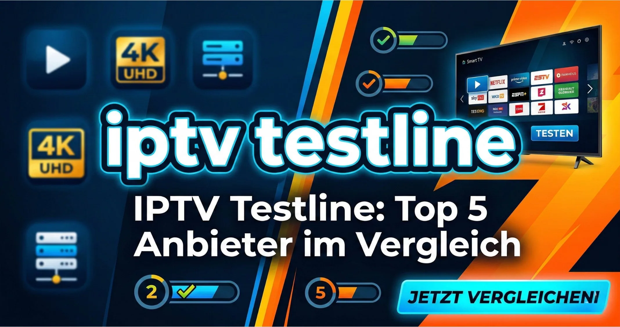 IPTV Testline: Top 5 Anbieter im Vergleich 2026